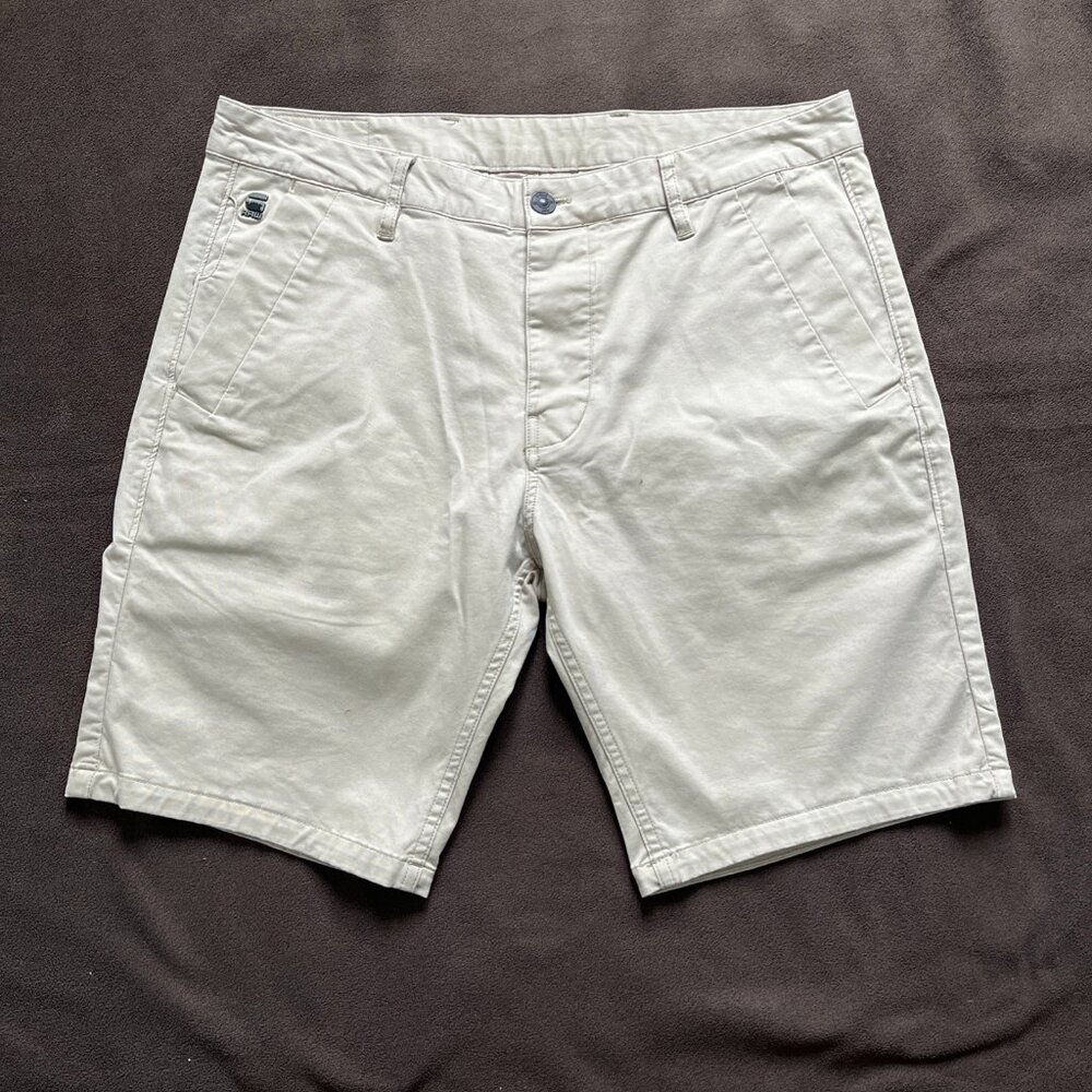Men's Light Beige Casual Shorts - Unbranded